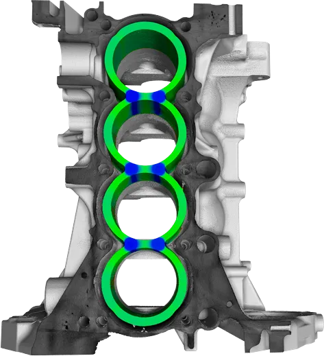 Tomografía industrial Engine Block